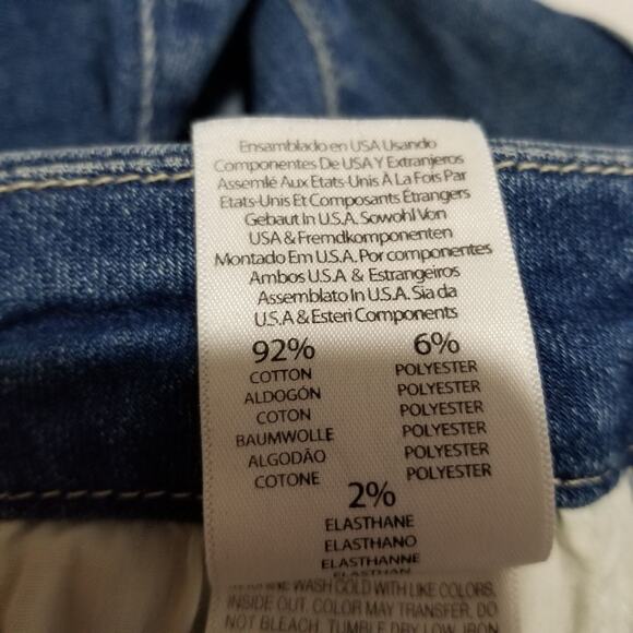 MOTHER The Looker Ankle Fray Jeans Size 28 Distressed Denim Naughty Intentions - Picture 8 of 12